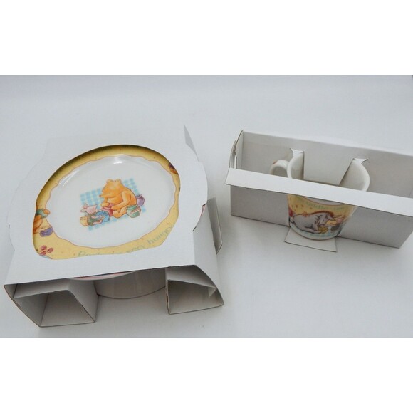Royal Doulton Winnie the Pooh Gift Collection Toddler 3PC Dish Set Ceramic - Picture 2 of 8